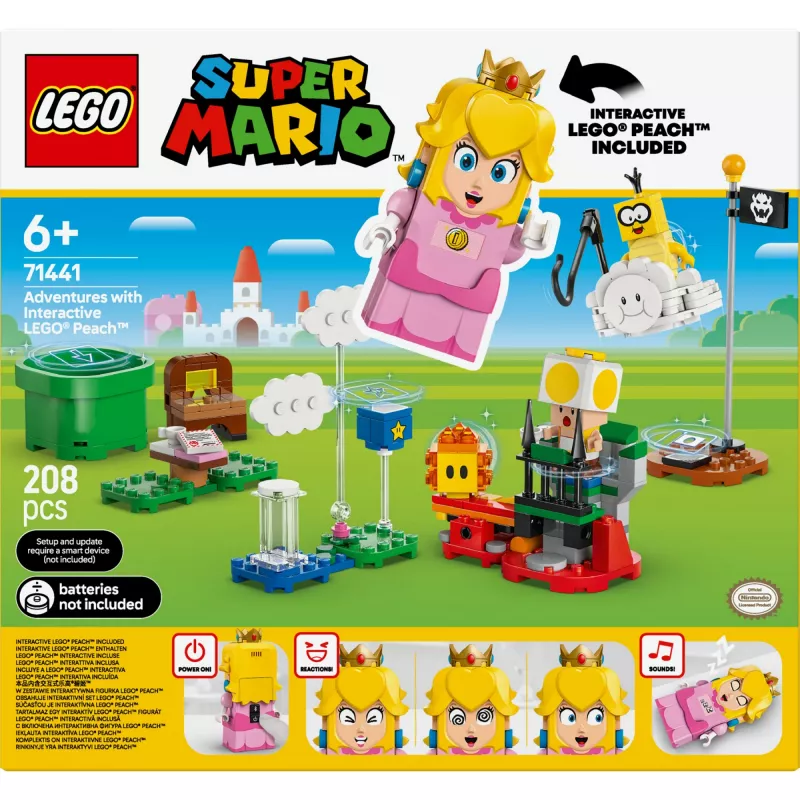 Konstrukcinis žaislas LEGO 71441 Super Mario Interaktyvi LEGO Peach figūrėlės rinkinys, suderinamas su LEGO sistema