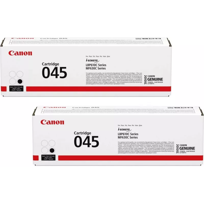 Toner kasetė, Canon 045 Originali dviguba pakuotė, juoda (OP1242C002DP)