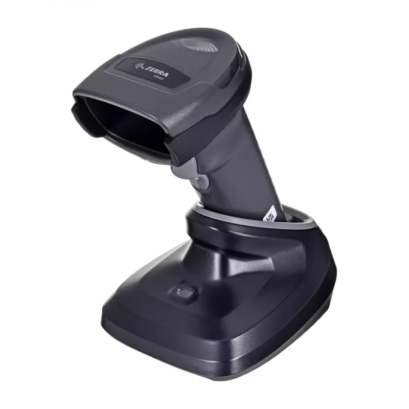 Rankinis brūkšninių kodų skaitytuvas Zebra DS2278 — 1D/2D LED skaitytuvas, Bluetooth ir USB, Li‑Ion 2400 mAh, IP42, 214 g