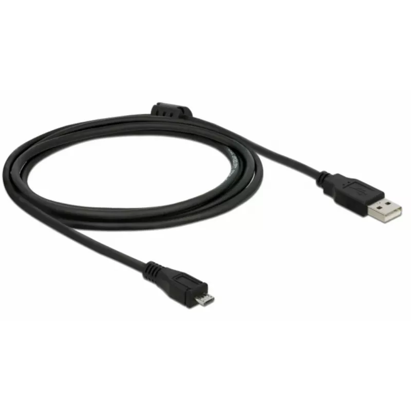 USB laidas DeLOCK 82335 USB 2.0 2 m USB A Micro-USB B Juodas