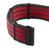 Maitinimo kabelių rinkinys CableMod PRO Series ModMesh C-Series, skirtas Corsair RMi/RMx – juodai/raudonai aptraukti kabeliai