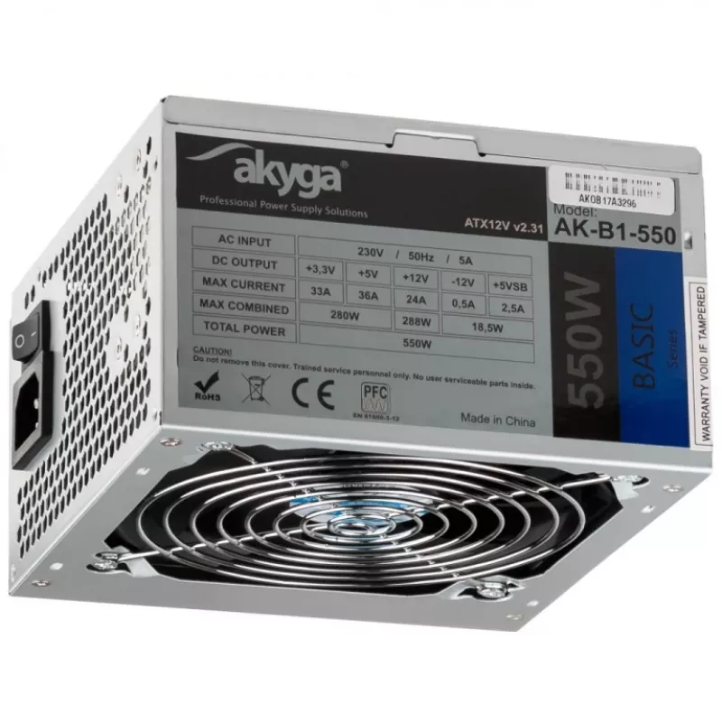 Maitinimo blokas Akyga AK-B1-550 550 W