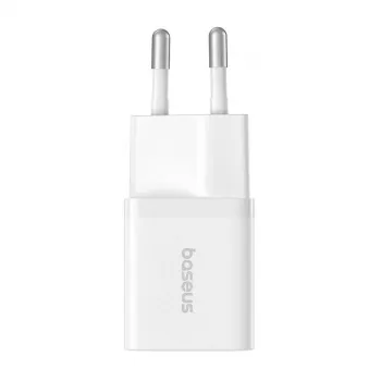 Baseus P10110909213-00 USB-C GaN5 mini 25W mains charger Balta