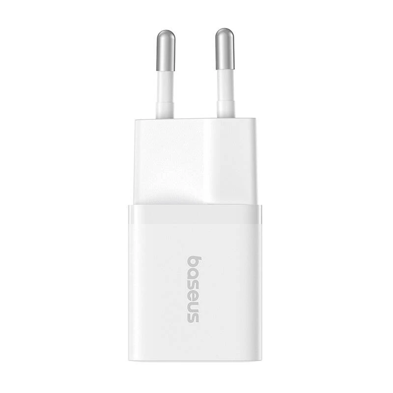 Baseus P10110909213-00 USB-C GaN5 mini 25W mains charger Balta