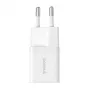 Baseus P10110909213-00 USB-C GaN5 mini 25W mains charger Balta
