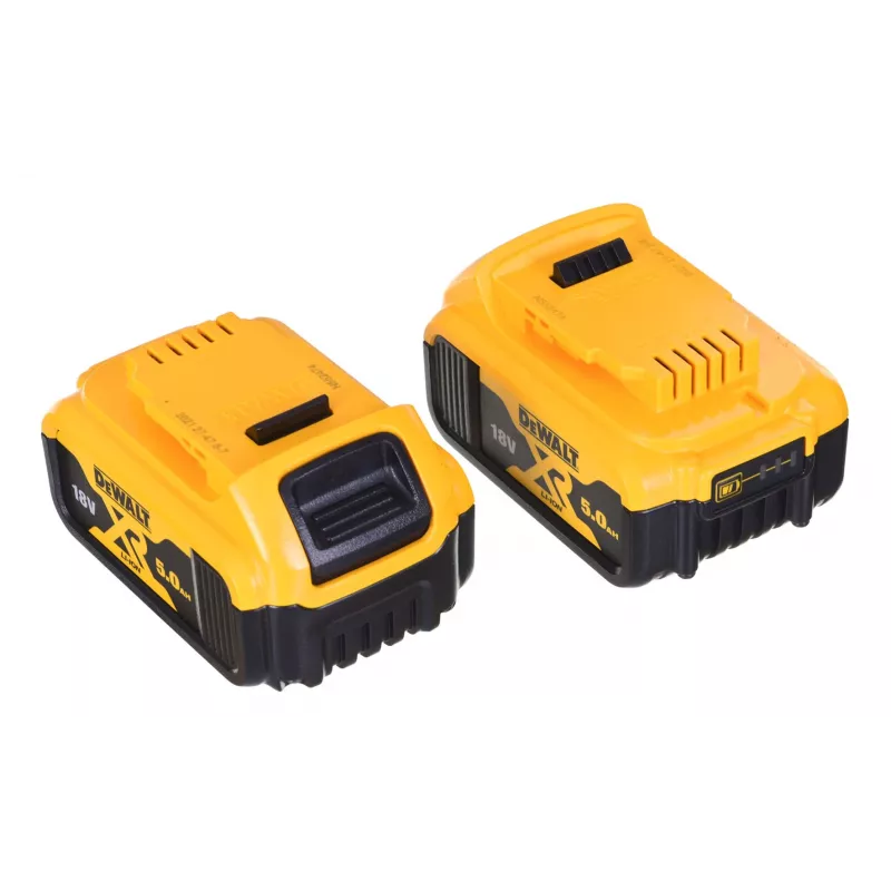 Elektrinių įrankių rinkinys DeWALT DCK2080P2T-QW — 18V Li‑Ion 5Ah (2x), DCG405 kampinis šlifuoklis, gręžtuvas/suktuvas, M14 šlifavimo disko sriegis, nešiojimo dėklas