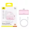 Išorinė baterija Baseus Compact IP 5000mAh 20W (rožinė)