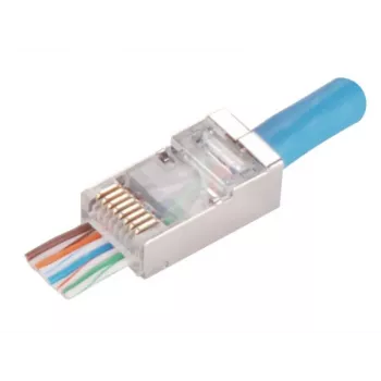 RJ45 STP Cat.5e tiesioginis kištukas Alantec WT116 pakuotė 100 vnt., ekranuota jungtis 8P8C kabeliams