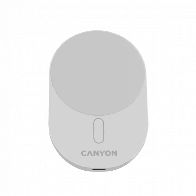 CANYON automobilinis įkroviklis OnGrip 105 15W Qi2 belaidis baltas