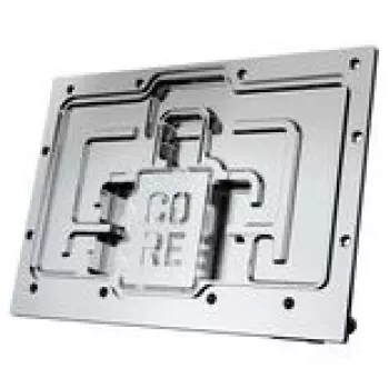Vaizdo plokštė Alphacool Core RX 9070 XT Taichi permatomo chromo su galine plokšte