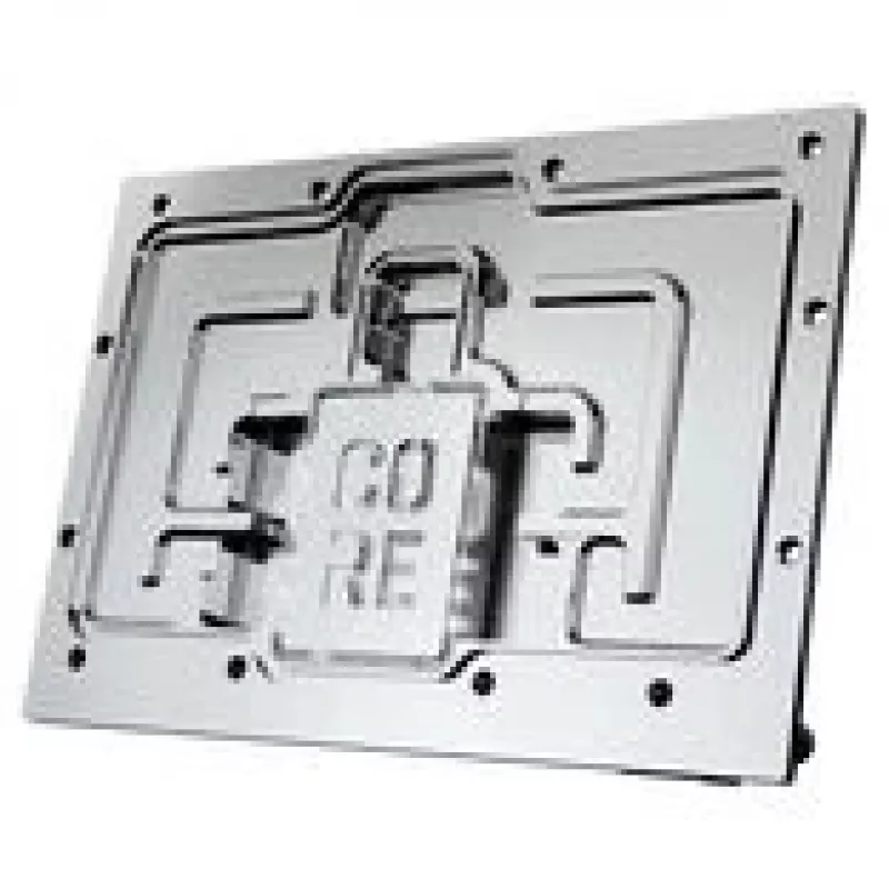 Vaizdo plokštė Alphacool Core RX 9070 XT Taichi permatomo chromo su galine plokšte