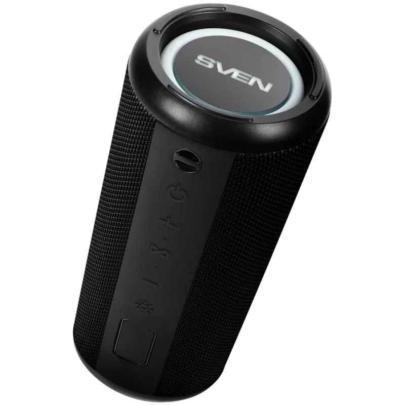 Garsiakalbis SVEN PS-315, juodas, galia 2x10W (RMS), atsparus vandeniui (IPx6), TWS, Bluetooth, USB, microSD, ličio baterija
