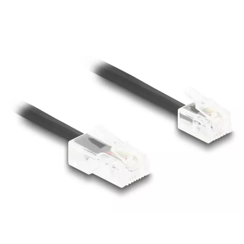 telefono laidas DeLOCK 88479 2 m Juodas RJ-11 RJ-45