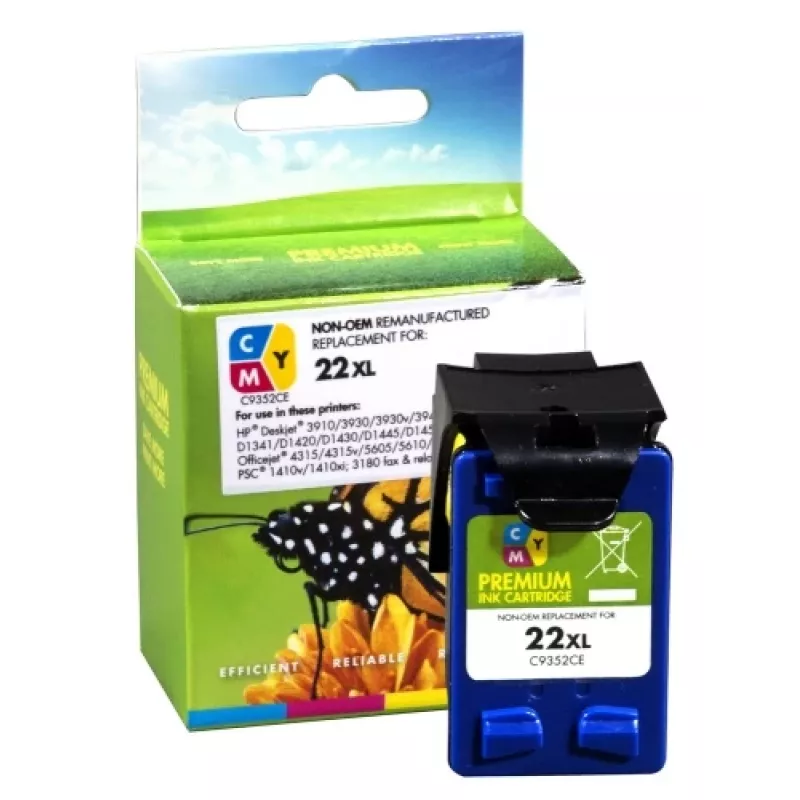 Kasetė Static Control Hewlett-Packard 22XL Color