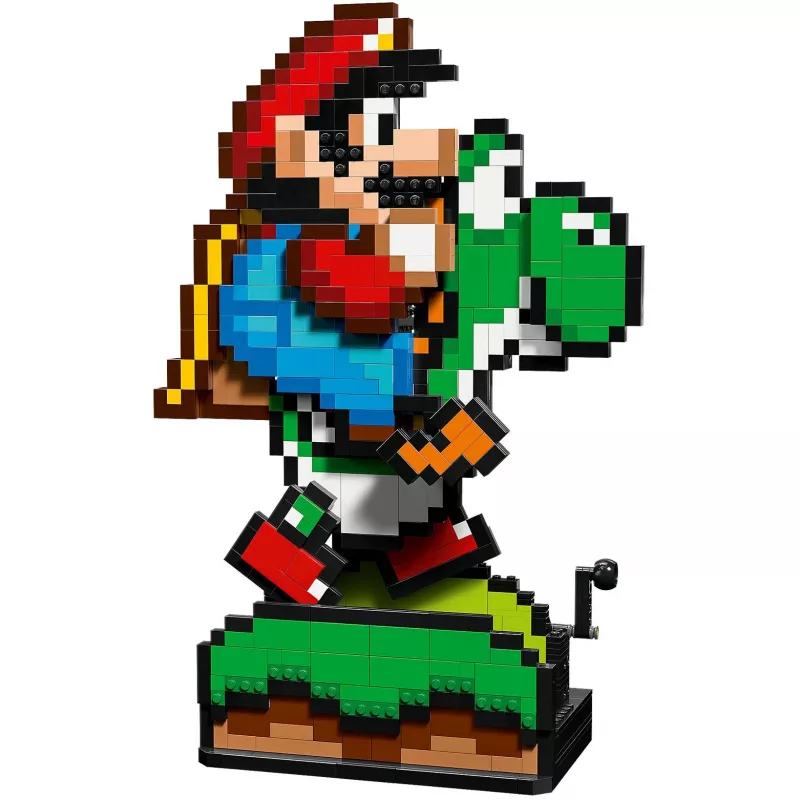 Konstrukcinis žaislas LEGO Super Mario World Mario & Yoshi rinkinys 71438 — interaktyvios figūrėlės ir statomi žaidimo elementai