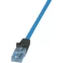 Logilink Professional - komutacinis kabelis - RJ-45 (V) į RJ-45 (V) - 5 m - UTP - CAT 6a - be halogenų, formuotas, nesipainiojantis, masyvusis laidininkas, 4K30Hz palaikymas (HDBaseT) - juoda, mėlyna (CPP005)
