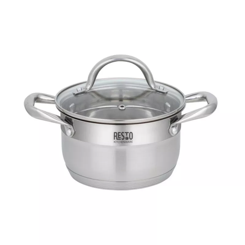Apvalus nerūdijančio plieno puodas Resto Kitchenware Libra 1,9 L