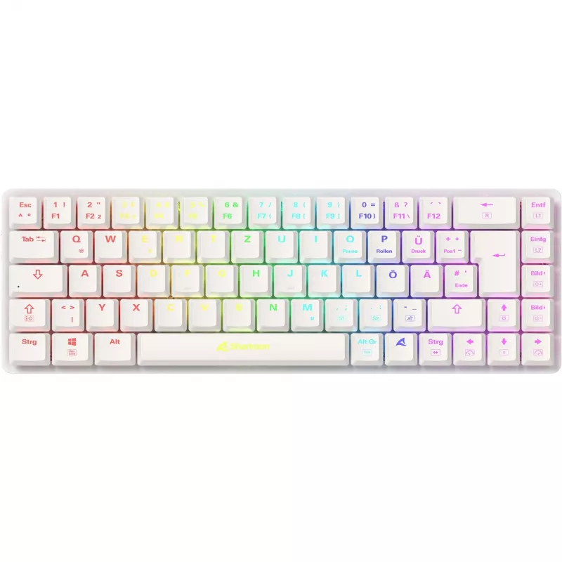Sharkoon PureWriter W65 klaviatūra žaidimams RF belaidė QWERTZ vokiška juoda