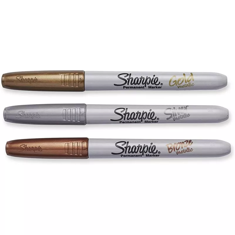 Marker Fine tip Sharpie 1986006 Bronze Gold Sidabrinė