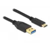 USB laidas DeLOCK SuperSpeed USB 3.2 Gen 2 Type-A į Type-C 3 m