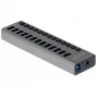 DeLOCK išorinis USB 5 Gbps šakotuvas su 13 prievadų + jungiklis, USB 3.2 Gen 1 (3.1 Gen 1) Type-B, USB 3.2 Gen 1 (3.1 Gen 1) Type-A, 5000 Mbit/s, pilkas, aliuminis, 1 m