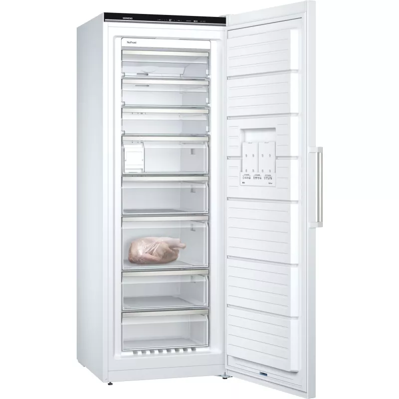 Siemens iQ500 GS58NAWCV šaldiklis Vertikalus šaldiklis Pastatomas 366 L Balta
