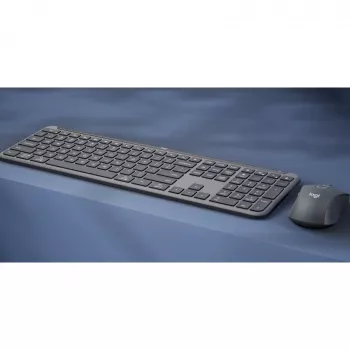 Logitech Signature plonas Combo MK950 for Business - klaviatūros ir pelės rinkinys - 100% - pilno dydžio - belaidis - Bluetooth 5.1 LE - QWERTZ - šveicariška - grafito (920-012503)