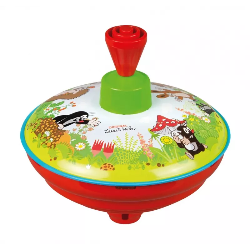 Suktukas Lena 52449, medinis žaislas su Kurmio motyvu, 13 cm