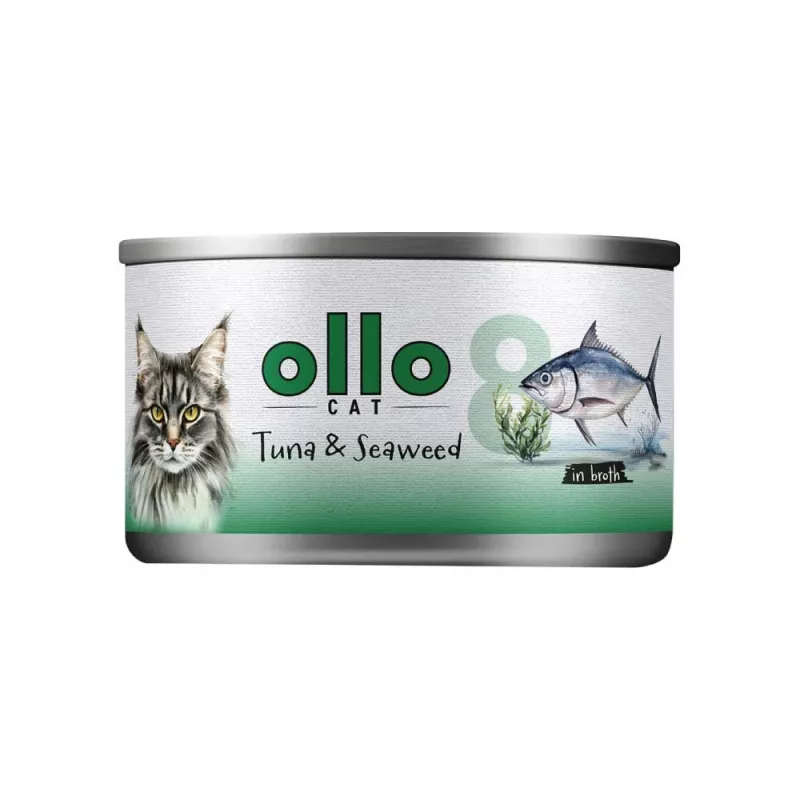 Ollo Tunas su jūros dumbliais sultinyje Nr. 8 70 g