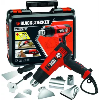 Karšto oro pūstuvas Juoda & Decker KX2200K-QS — 2000 W, 720 L/min, iki 645°C, pistoletinė rankena, 900 g