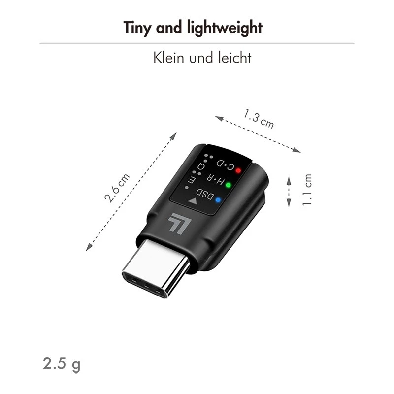LogiLink USB-C DAC garso adapteris. USB-C/M į 3,5 mm/F. Juoda