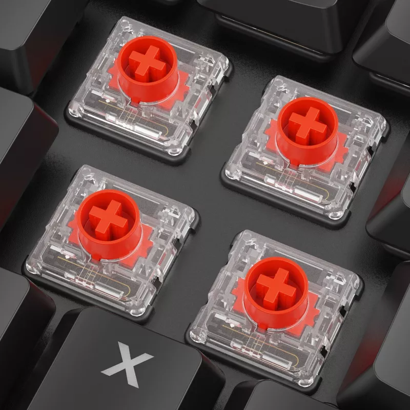 Sharkoon PureWriter W65 klaviatūra, žaidimams, belaidė RF, QWERTZ, vokiška, juoda