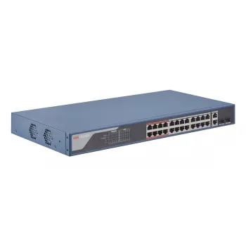 Tinklo komutatorius Hikvision DS-3E1326P-EI — 26 prievadai, 14,8 Gbps komutavimo pralaidumas