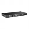 Valdomas komutatorius RUIJIE RG-ES228GS-P — 26x Gigabit RJ-45, 24x PoE prievadai, 370W PoE biudžetas, 2x SFP, metalinis stovo montavimas