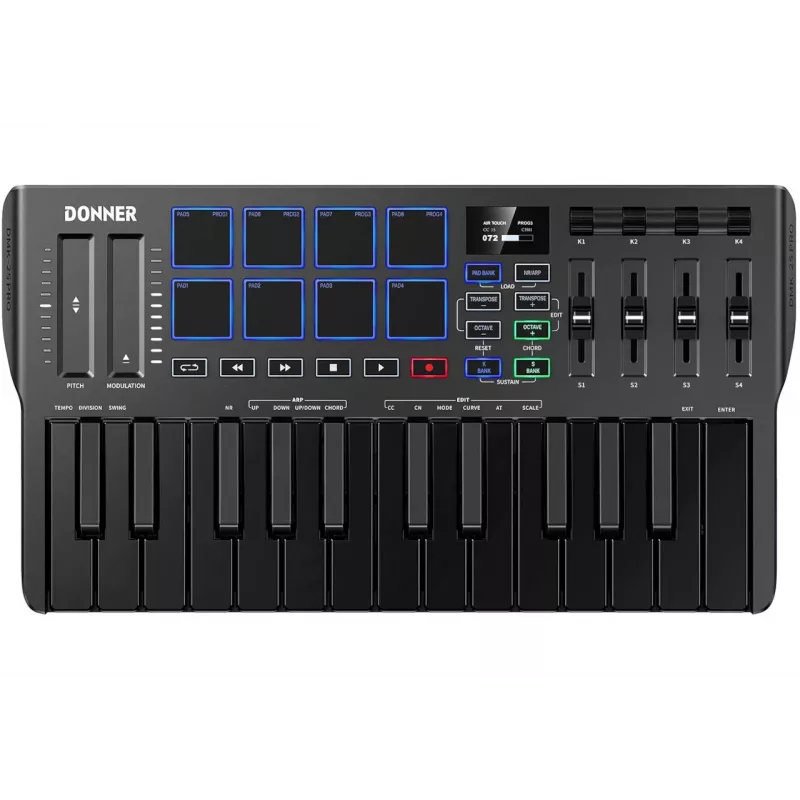 Donner DMK-25 Pro - MIDI valdymo klaviatūra