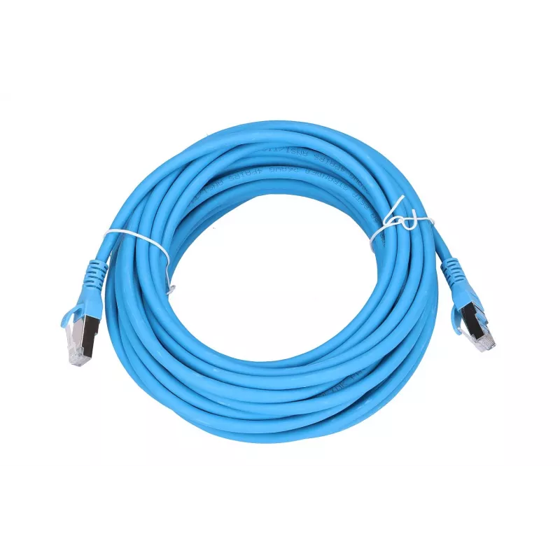 Extralink Cat.6A S/FTP Patch Cord 10m, Copper tinklo kabelis, 10Gbit/s