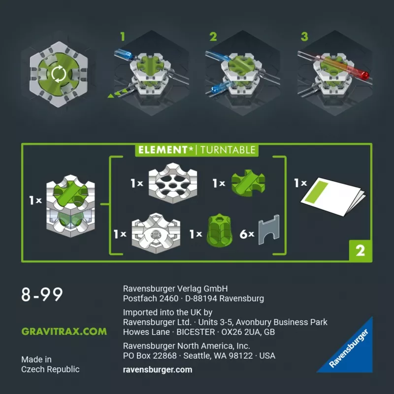 Ravensburger GraviTrax PRO Element Turntable žaislinė rutuliukų trasa (22433)