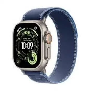 Smartwatch Apple Watch Ultra 3 GPS + Cellular 49mm Natural Titanium with Blue Bright Trail Loop