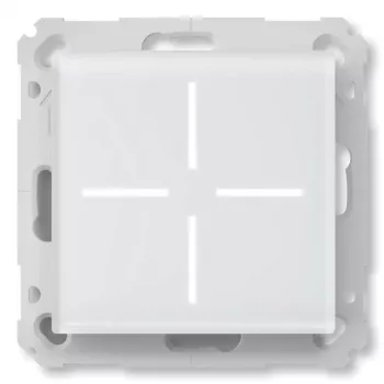 Išmanusis stiklinis mygtukas HomeMatic Homematic IP Stiklinis mygtukas, 230 V, 868 MHz, baltas, 54,5×54,5×29 mm