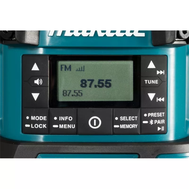 Radijas Makita DMR056 nešiojamas Analoginis ir skaitmeninis Juoda, Mėlyna