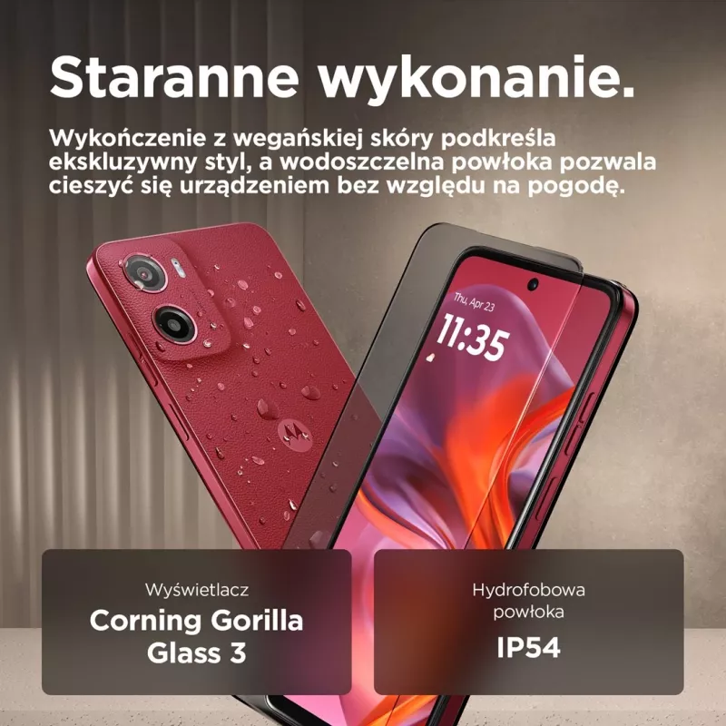 Motorola moto g05 16.9 cm (6.67 colio) Dual SIM Android 15 4G USB Type-C 4 GB 256 GB 5200 mAh Raudonas
