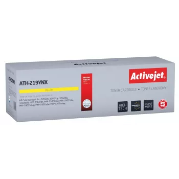 Toner ActiveJet ATH-219YNX suderinamas geltonas HP, 2500 puslapių, vienetinis paketas, standartinė išeiga