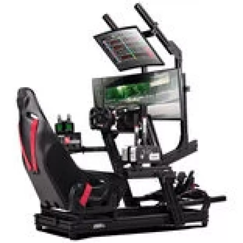 Next Level Racing GTElite aliumininis simuliatoriaus kėbulas – Vairo plokštės versija + O-Rouge C1-XL Cold Fusion simracing sėdynė