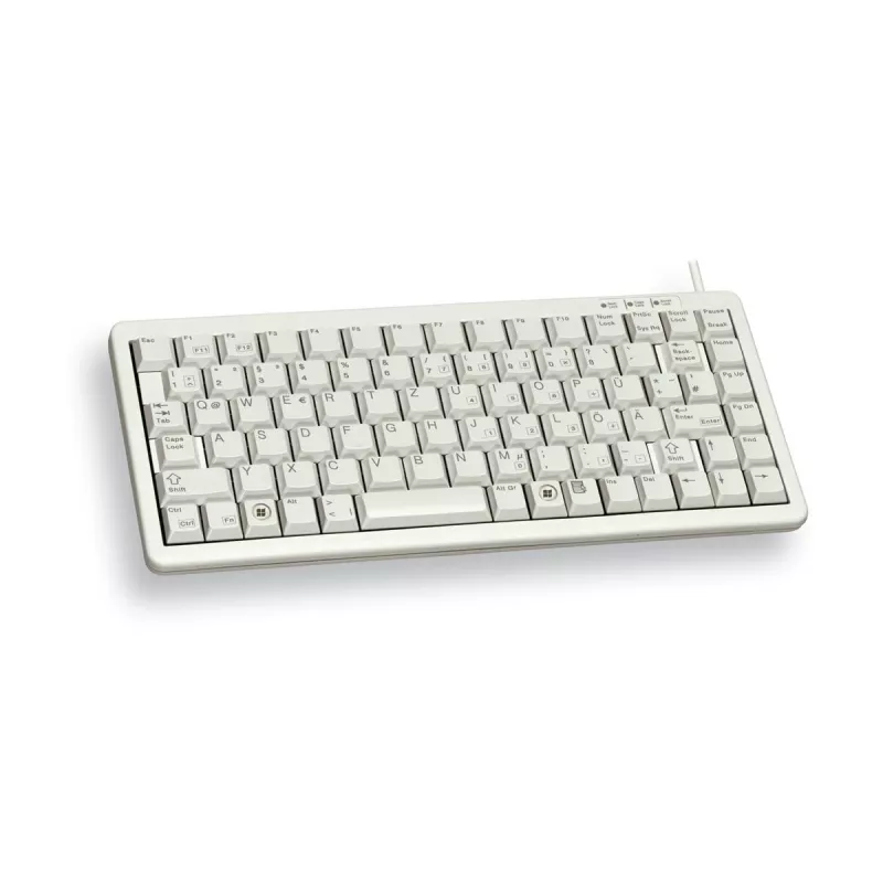 CHERRY Compact , Combo (USB + PS/2) klaviatūra Office USB + PS/2 QWERTY Pilka