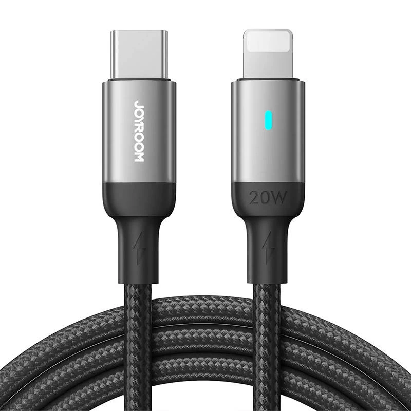 USB Lightning į USB‑C kabelis Joyroom S-CL020A10 20W 1.2m (juodas)