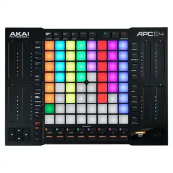 DJ valdiklis AKAI APC64 — 8x8 padų tinklelis, maitinamas per USB, skirtas Ableton Live