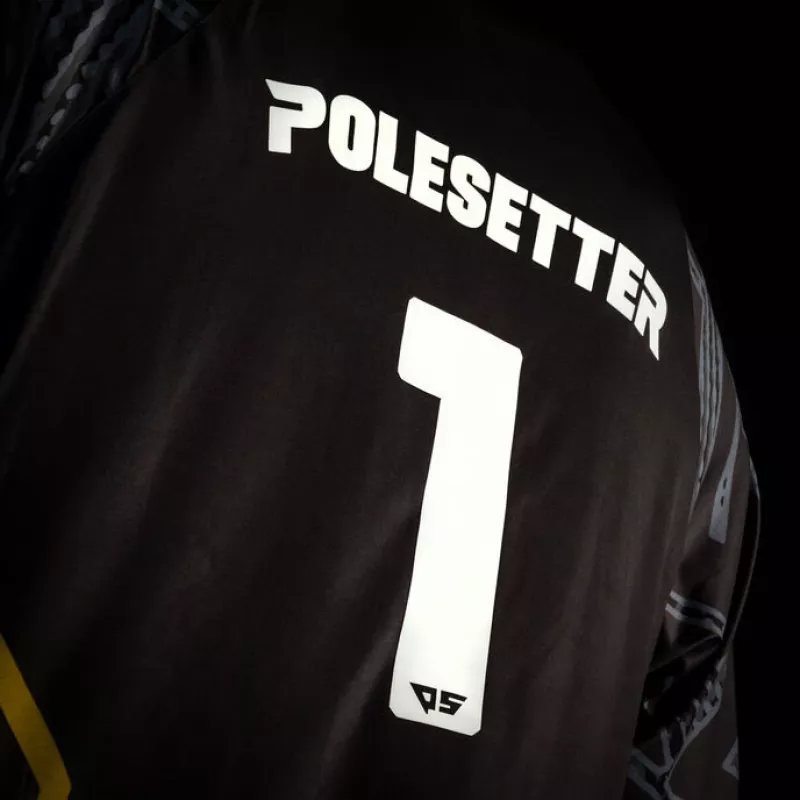 Polesetter ONE Simracing marškinėliai geltoni - S