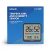 Vidaus temperatūros ir drėgmės jutiklis SAVIO CT-01/B atskirai stovintis, LCD, -10–55°C, 10–99% RH, CR2032