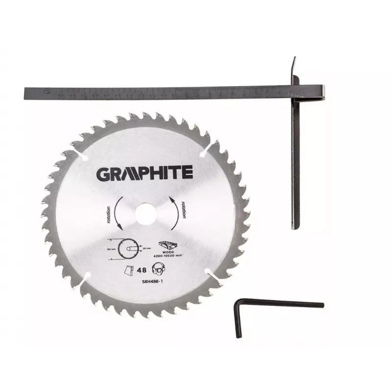 Diskinis pjūklas Graphite 58G488 1200 W 185 mm