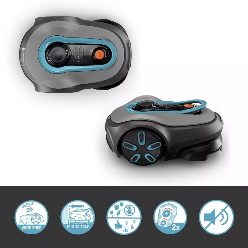 Robotinė vejapjovė Gardena smart SILENO free Maksimalus vejos plotas 1200 m² Pjovimo plotis 16 cm